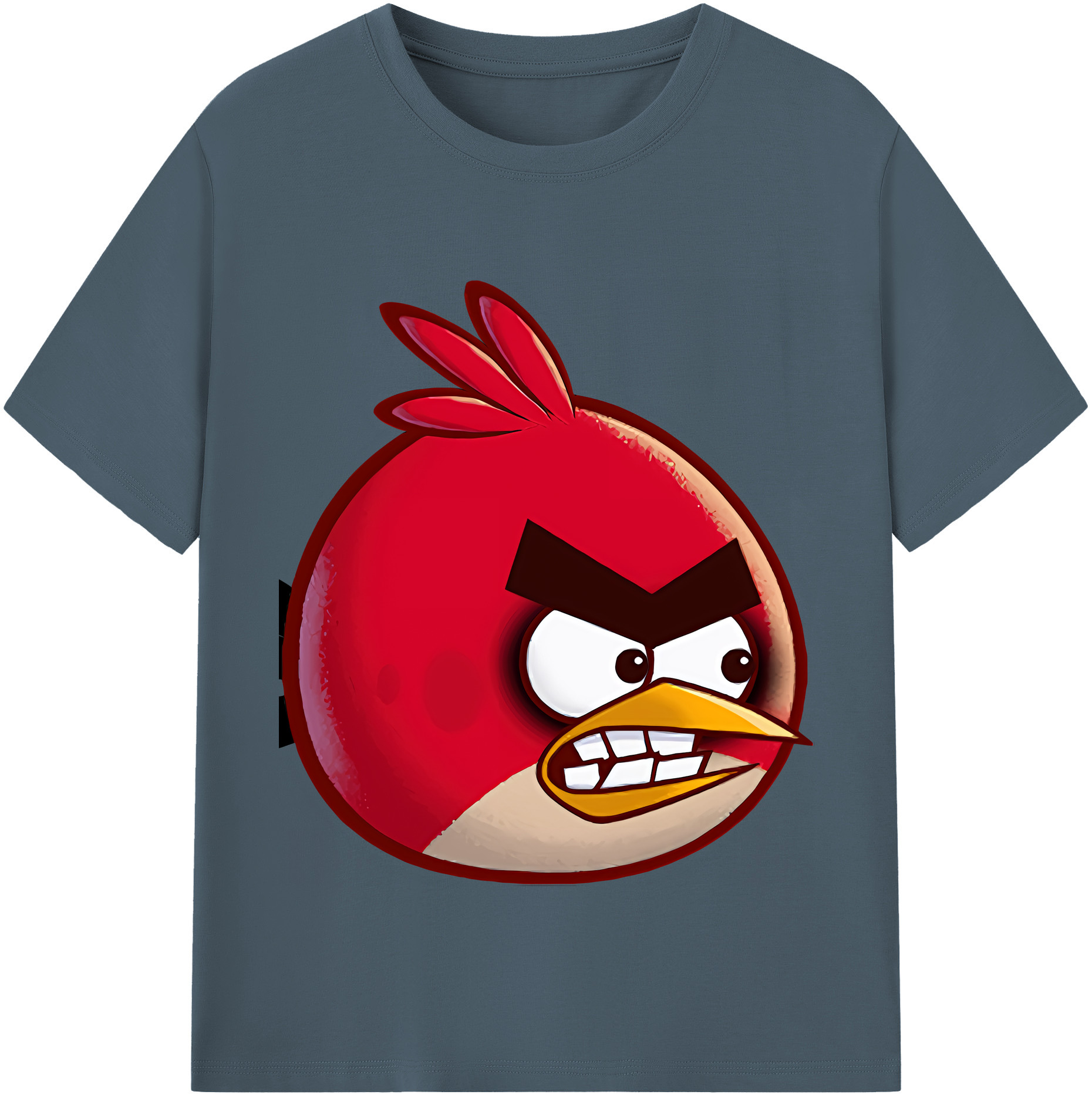 （画像用） Angry Birds アングリーバード 綿100％半袖Tシャツ（フロントプリント）